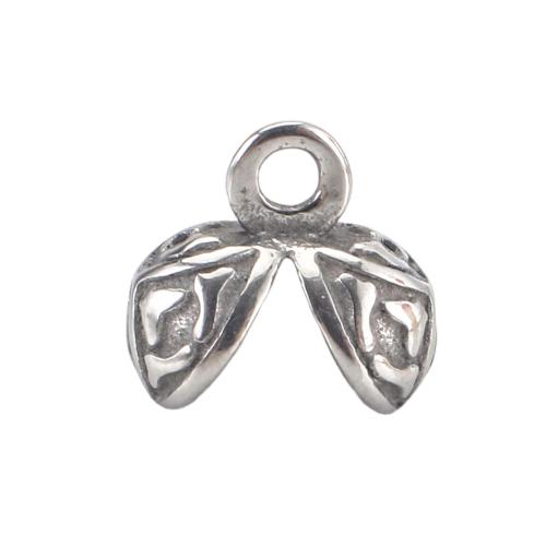Edelstahl Anhänger, 316 Edelstahl, DIY, originale Farbe, 9x10x10mm, Bohrung:ca. 1.8mm, verkauft von PC