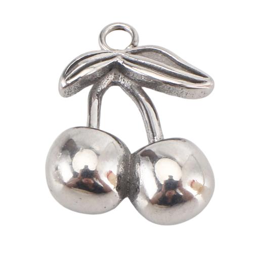 Edelstahl Anhänger, 316 Edelstahl, DIY, originale Farbe, 19x15x7mm, Bohrung:ca. 2mm, verkauft von PC