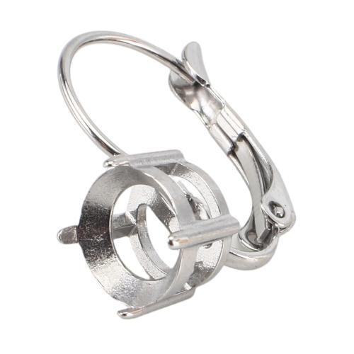 ステンレス　のレバー　バック　イヤリング産品, 316ステンレススチール, DIY, オリジナルカラー, size suitable for 8mm rhinestones, 売り手 ペア
