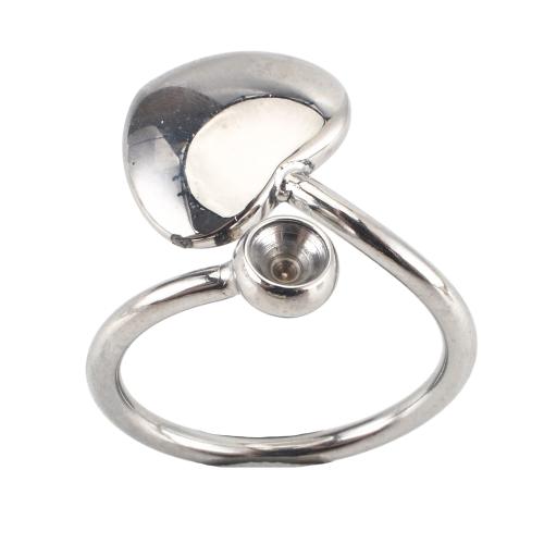304 Edelstahl DIY & einstellbar, originale Farbe, size 23x21x18mm, ring inner diameter: 17.5mm, rhinestones setting: 4mm, verkauft von PC