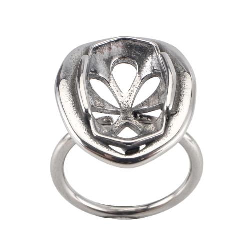 316 Edelstahl Ringschiene, DIY & einstellbar, originale Farbe, size 28x21x24mm, ring inner diameter: 17.5mm, cabochon setting: 10x18mm, verkauft von PC