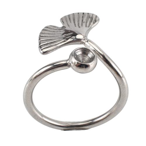 Нержавеющая сталь 316 DIY & регулируемый, оригинальный цвет, size ring inner 17.5mm, rhinestones 4mm, продается PC