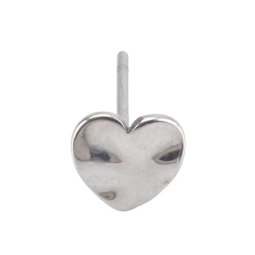 Boucle en acier inoxydable, Acier inoxydable 304, coeur, pour femme, couleur originale Vendu par paire