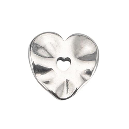 Stainless Steel Heart Pendants, 304 Stainless Steel, DIY, original color 