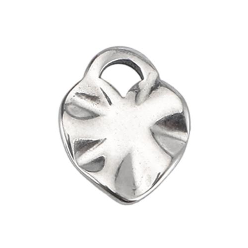 Stainless Steel Heart Pendants, 304 Stainless Steel, DIY, original color 