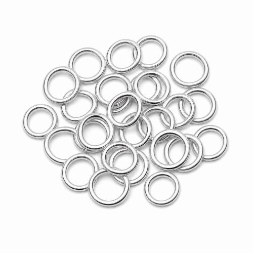 Sterling Silber geschlossenen Sprung Ring, 925er Sterling Silber, DIY & verschiedene Größen vorhanden, keine, verkauft von PC