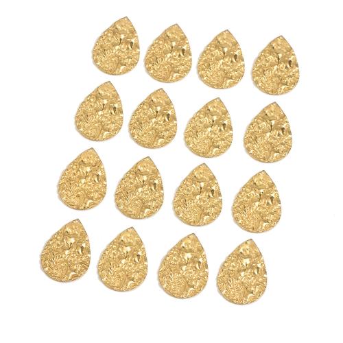 Brass Jewelry Pendants, Teardrop, polished, DIY & hammered, original color 