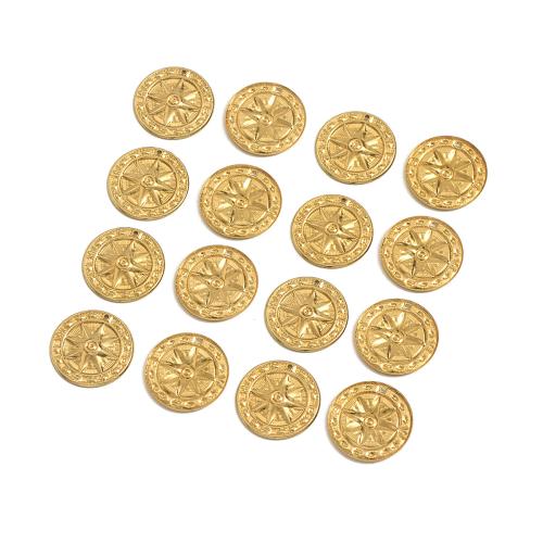 Brass Jewelry Pendants, polished, DIY, original color, 25mm 