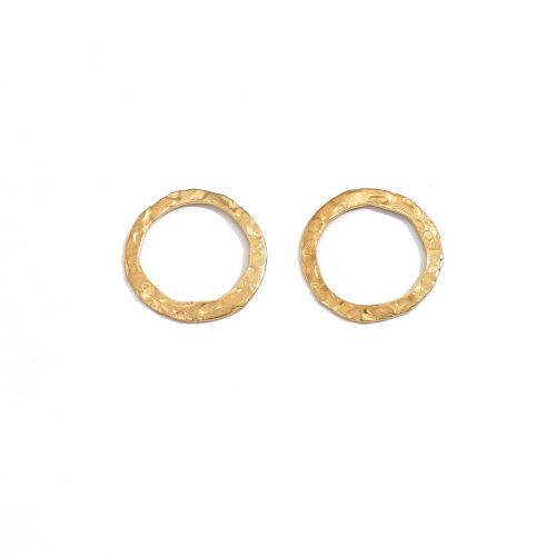 Brass Jewelry Pendants, Donut, DIY & hollow, original color 