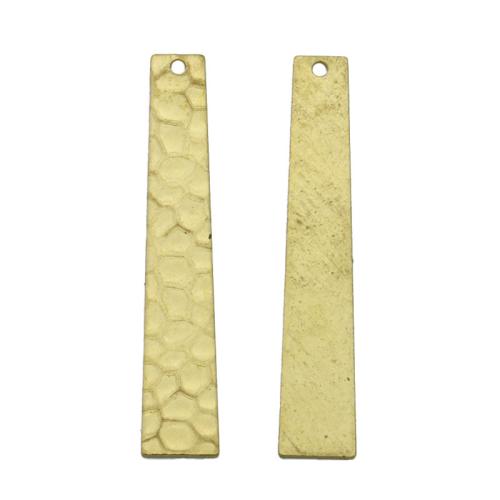 Brass Jewelry Pendants, Trapezium, DIY & single-sided, original color 