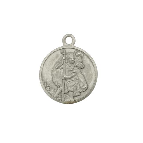 Titanium Steel Pendants, Flat Round, DIY & double-sided, original color 