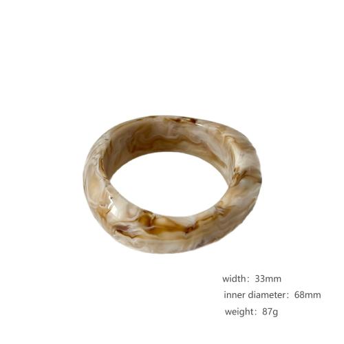 Resin Bangle, polished, fashion jewelry & drawbench & for woman Inner Approx 68mm 