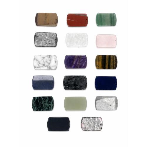 Gemstone Jewelry Pendants, Rectangle, DIY 