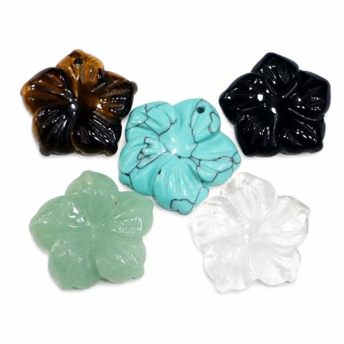 Gemstone Jewelry Pendants, Rose, Carved, DIY 