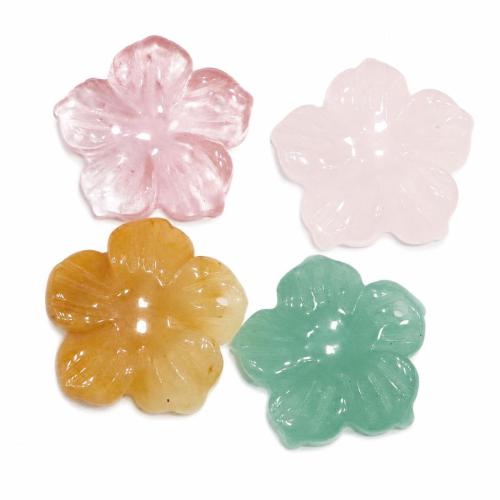 Gemstone Jewelry Pendants, Rose, Carved, DIY 