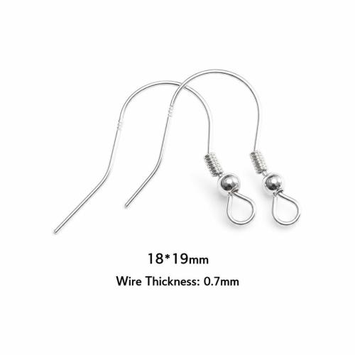 Sterling Silver Hook Earwire, 925 Sterling Silver, DIY 