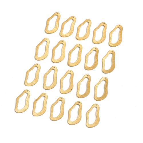 Brass Jewelry Pendants, irregular, polished, DIY & brushed & hollow, original color 