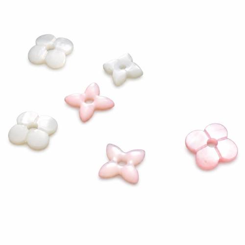 天然シェル・ペンダント, ピンク貝, 四つ葉のクローバー, 彫刻, DIY & 異なるスタイルを選択, 売り手 パソコン