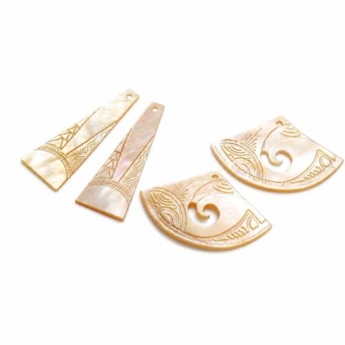 黄色のシェル ペンダント, 貝, 彫刻, DIY & 異なるスタイルを選択, 売り手 パソコン