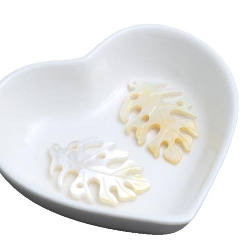 黄色のシェル ペンダント, 貝, 葉っぱ, 彫刻, DIY 売り手 パソコン