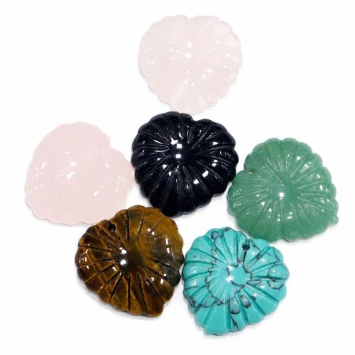 Gemstone Jewelry Pendants, Heart, Carved, DIY 
