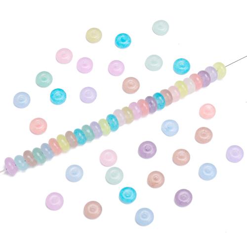 メッキガラスビーズ, ガラス, そろばん, DIY, 無色 穴:約 1mm, 約 50パソコン/バッグ, 売り手 バッグ