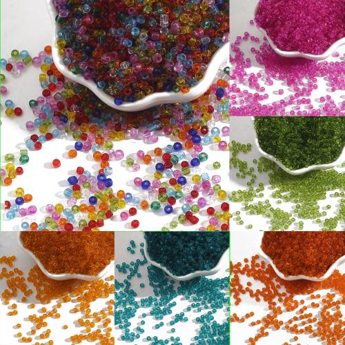 半透明のガラスビーズ, ガラス, DIY & 異なるサイズの選択, 無色, 15G/バッグ, 売り手 バッグ