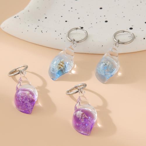 gota pendiente de acrílico, acero inoxidable, con Acrílico, chapado, Joyería & para mujer, más colores para la opción, Vendido por Par