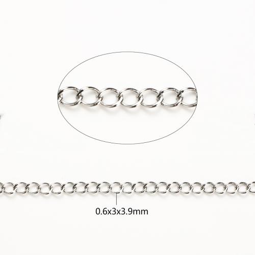 ステンレススチールオーバルチェーン, 316ステンレススチール, DIY, オリジナルカラー 100M/ロト, 売り手 ロト