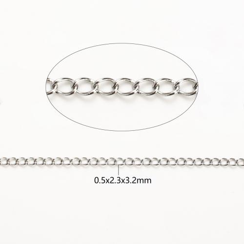 ステンレススチールオーバルチェーン, 316ステンレススチール, DIY, オリジナルカラー 100M/ロト, 売り手 ロト