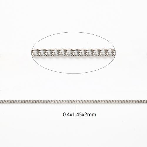 ステンレススチールオーバルチェーン, 316ステンレススチール, DIY, オリジナルカラー 100M/ロト, 売り手 ロト