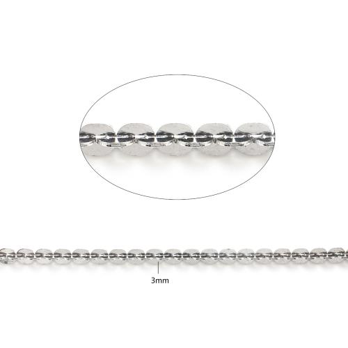 ステンレスチェーンジュエリー, 304ステンレススチール, DIY, オリジナルカラー, 3mm, 100M/ロト, 売り手 ロト