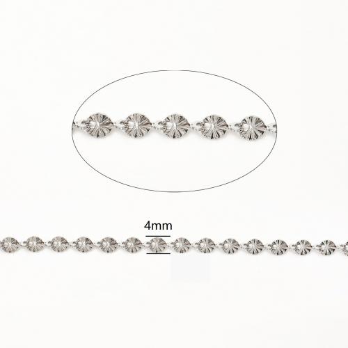 ステンレスチェーンジュエリー, 304ステンレススチール, DIY, オリジナルカラー, 4mm, 100M/ロト, 売り手 ロト