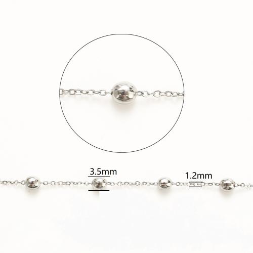 ステンレススチールボールチェーン, 304ステンレススチール, DIY, オリジナルカラー, 100M/ロト, 売り手 ロト