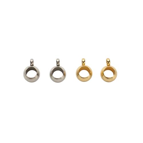 ステンレス保釈ビーズ, 303 ステンレス鋼, メッキ, DIY, 無色 穴:約 2mm,4mm, 売り手 パソコン
