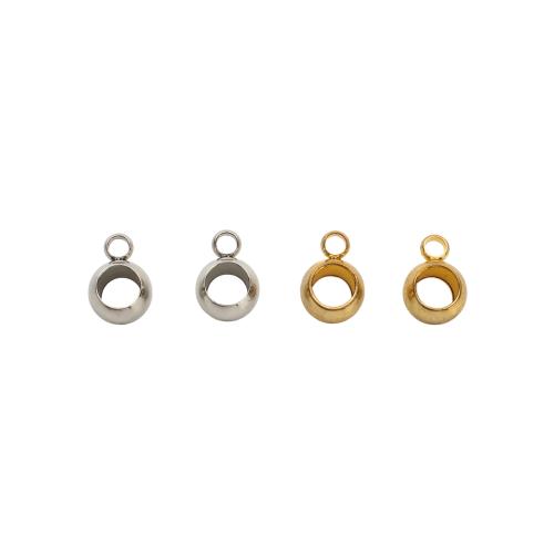 ステンレス保釈ビーズ, 303 ステンレス鋼, メッキ, DIY, 無色 穴:約 2mm,4mm, 売り手 パソコン