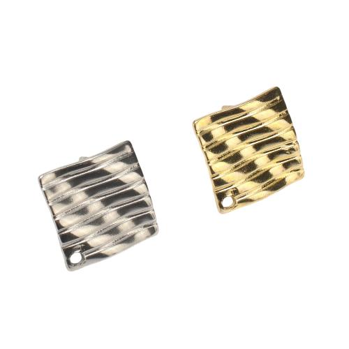 ステンレス鋼イヤリングボスト, 304ステンレススチール, 幾何学パターン, メッキ, DIY, 無色 穴:約 1mm, 売り手 パソコン