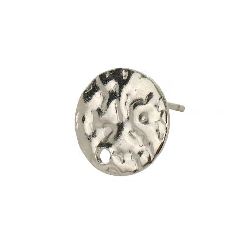 ステンレス鋼イヤリングボスト, 304ステンレススチール, ラウンド形, DIY, オリジナルカラー 穴:約 1mm, 売り手 パソコン