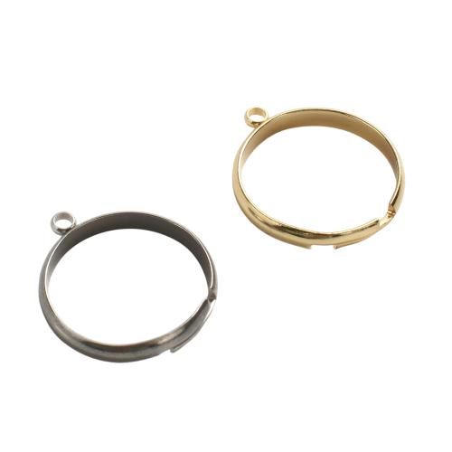 Base de Acero inoxidable para Anillo , acero inoxidable 316, chapado, Bricolaje, más colores para la opción, 19mm, agujero:aproximado 2mm, diámetro interior:aproximado 17mm, Vendido por UD