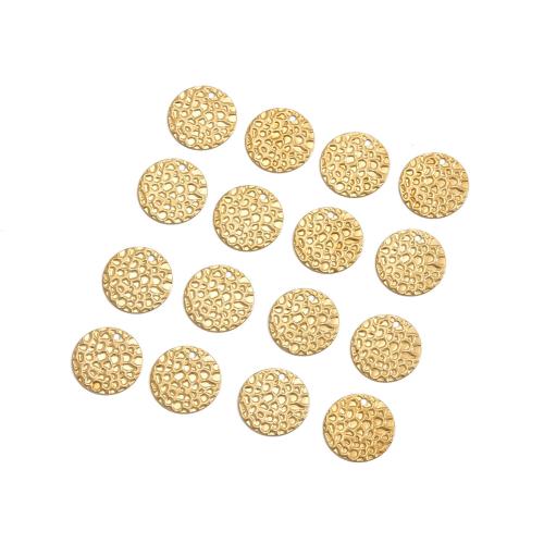 Colgantes de la joyería de cobre amarillo, metal, Redondo aplanado, Bricolaje, color original, 13x0.4mm, agujero:aproximado 1.2mm, Vendido por UD