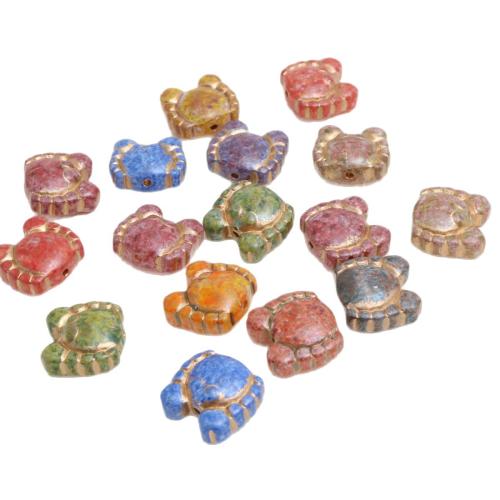 Granos cristalinos de animales, Cristal, Cangrejo, chapado, Bricolaje, más colores para la opción, 14x13mm, Vendido por UD