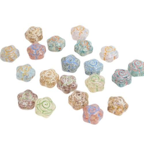 Abalorios de Cristal Murano hecho a mano, Cristal de murano, Rosa, Bricolaje, más colores para la opción, 12x9mm, Vendido por UD