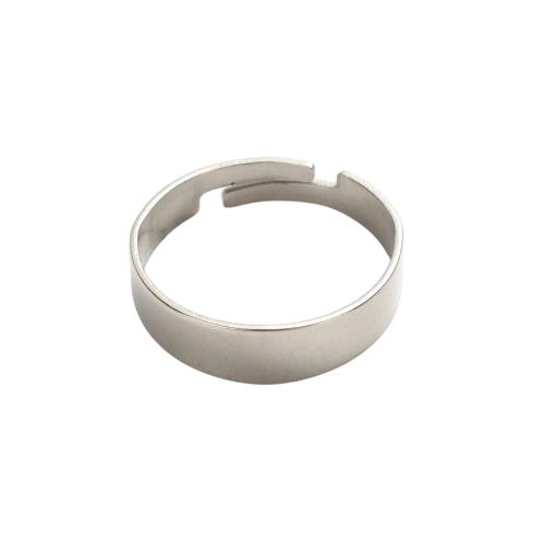 Base de Acero inoxidable para Anillo , acero inoxidable 304, Bricolaje, color original, 19.5x5.5x0.7mm, diámetro interior:aproximado 18mm, Vendido por UD