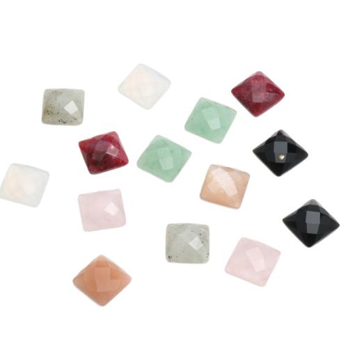 Cabujones de Gema, Piedras preciosas, Cuadrado, Bricolaje & diferentes materiales para la opción & facetas, 10x10x3.6mm, Vendido por UD