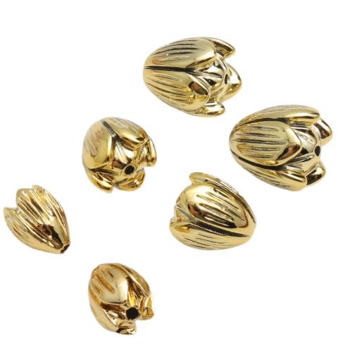 Granos de la resina de flor, chapado en color dorado, Bricolaje & diverso tamaño para la opción, Vendido por UD