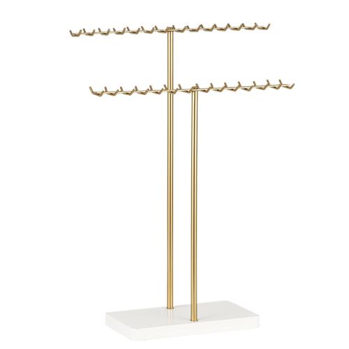 fundición Exhibición de joyería multipropósito, con madera, chapado, Doble capa, dorado, Vendido por UD