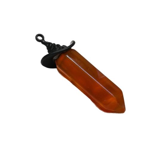 Joyas de piedras preciosas colgante, Patrón Geométrico, Bricolaje & diferentes materiales para la opción, 14x40mm, Vendido por UD
