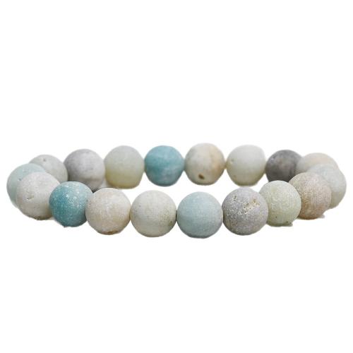 pierre gemme bracelet, Rond, différents matériaux pour le choix & unisexe, beads size 7-12mm Environ 7 pouce, Vendu par PC