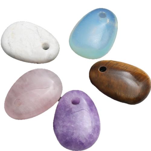 Joyas de piedras preciosas colgante, Óvalo, Bricolaje & diferentes materiales para la opción, 25x35x7mm, Vendido por UD