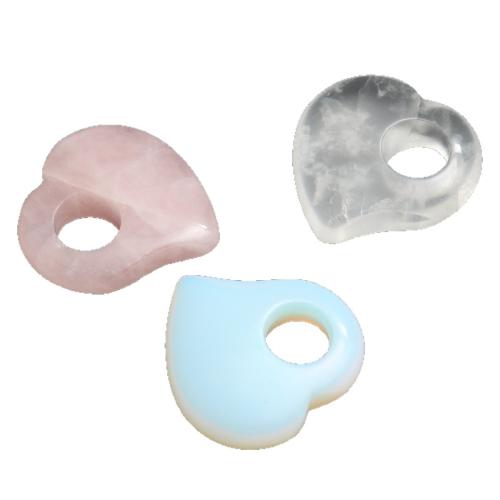 Joyas de piedras preciosas colgante, Corazón, Bricolaje & diferentes materiales para la opción, 30x8mm, agujero:aproximado 10mm, Vendido por UD